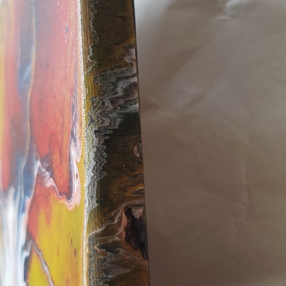 Original Abstract 8x10 acrylic artwork. Painting - Picture 3 of 5